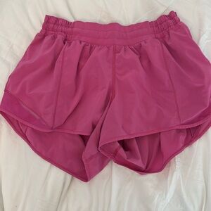 Lululemon Hotty Hot Sonic Pink Shorts
